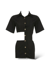Hemdblusenkleid mit Twist